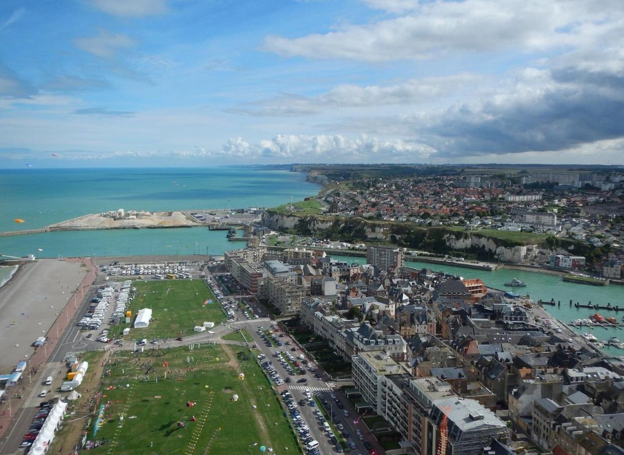 Ferienwohnung L'Horizon Bleu - Vue Panoramique & Proche Plage - Espace & Confort Dieppe Exterior foto